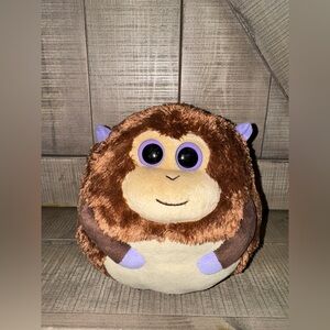 Pre-Owned 2011 Ty Beanie Ballz BANANAS the Brown Monkey Plush Stuffed Toy 8”